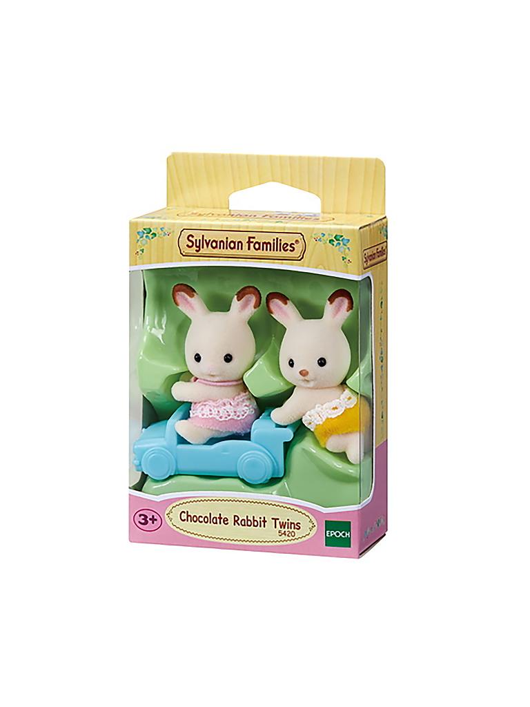 SYLVANIAN FAMILIES Schokoladenhasen Zwillinge transparent Sylvanian Families® Schokoladenhasen Zwillinge mit